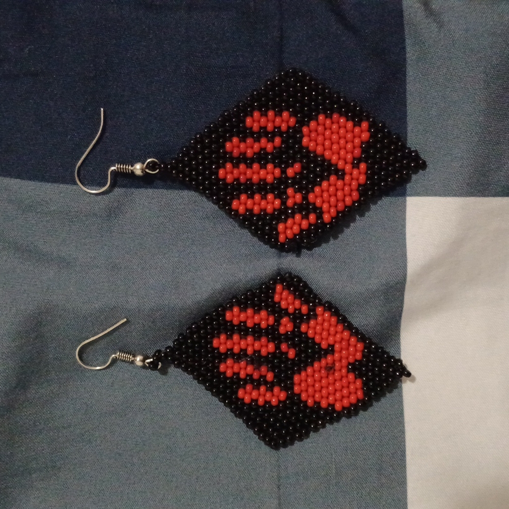 Missing & Murdered Indigenous Woman Solidarity Beaded Earrings
